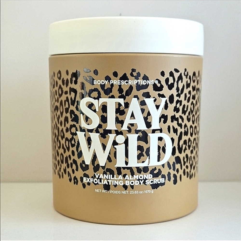 Body Prescriptions Stay Wild Vanilla Almond Body Scrub - NWOT